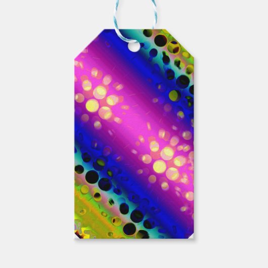 Kleurrijk Abstract patroon Cadeaulabel (Voorkant)