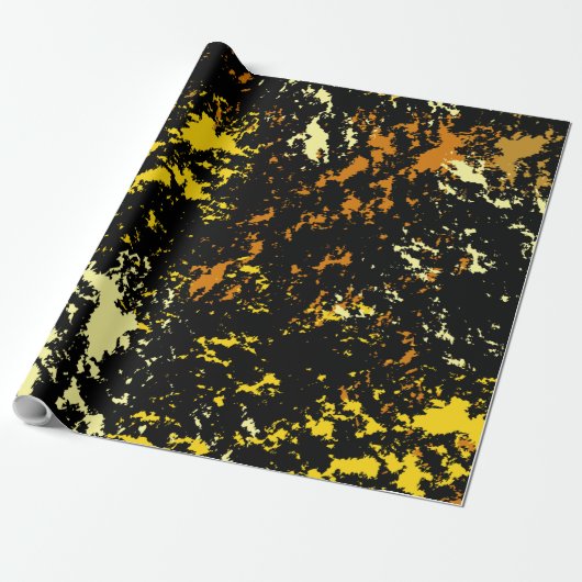Kleurrijk Abstract patroon Cadeaupapier (Uitgerold)