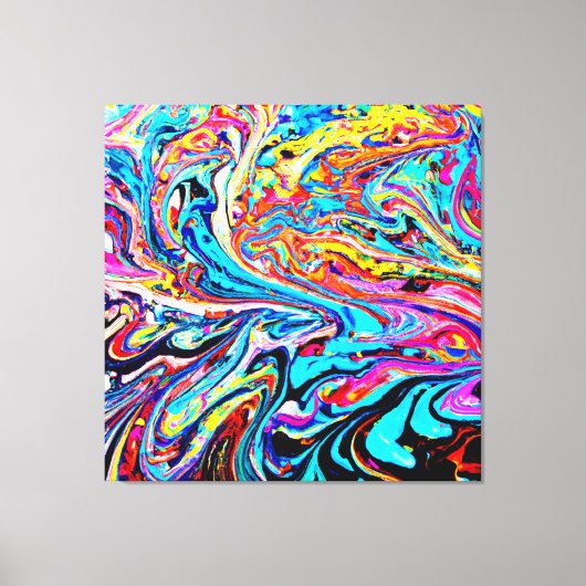 Kleurrijk Abstract Patroon Canvas Afdruk (Voorkant)