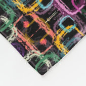 Kleurrijk Abstract Patroon Dekbed Fleece Deken (Hoek)