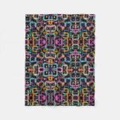 Kleurrijk Abstract Patroon Dekbed Fleece Deken (Voorkant)