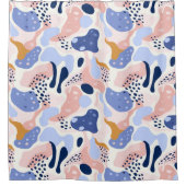 Kleurrijk Abstract patroon Douchegordijn (Voorkant)