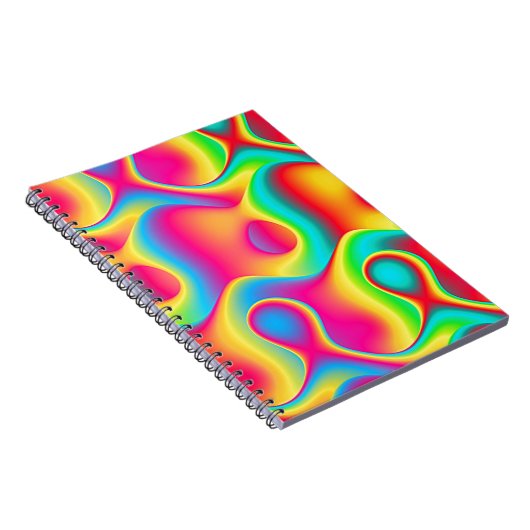 Kleurrijk Abstract patroon, echt origineel ontwerp Notitieboek (Rechterzijde)