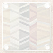 Kleurrijk Abstract patroon Glazen Onderzetter (Achterkant)