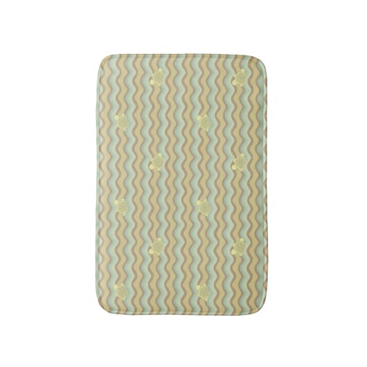 kleurrijk abstract patroon, golven badmat (Voorkant Verticaal)