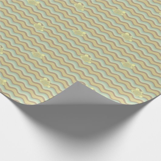 kleurrijk abstract patroon, golven cadeaupapier (Hoek)