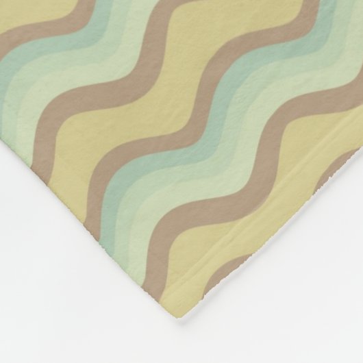 kleurrijk abstract patroon, golven fleece deken (Hoek)