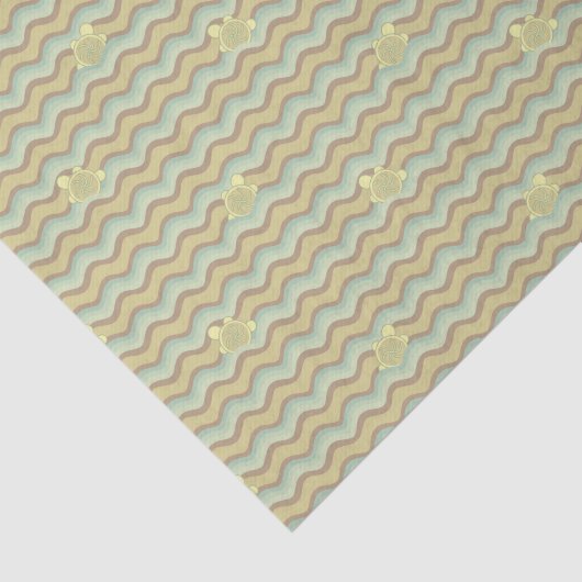 kleurrijk abstract patroon, golven tissuepapier (Detail)