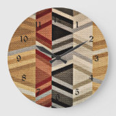Kleurrijk Abstract patroon Grote Klok (Voorkant)