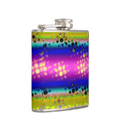 Kleurrijk Abstract patroon Heupfles (Rechts)