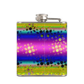 Kleurrijk Abstract patroon Heupfles (Achterkant)