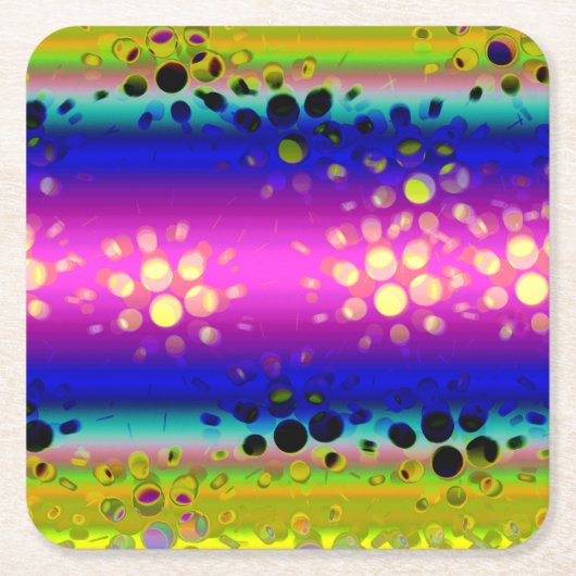 Kleurrijk Abstract patroon Kartonnen Onderzetters (Voorkant)