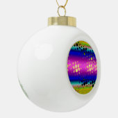 Kleurrijk Abstract patroon Keramische Bal Ornament (Links)