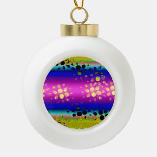 Kleurrijk Abstract patroon Keramische Bal Ornament