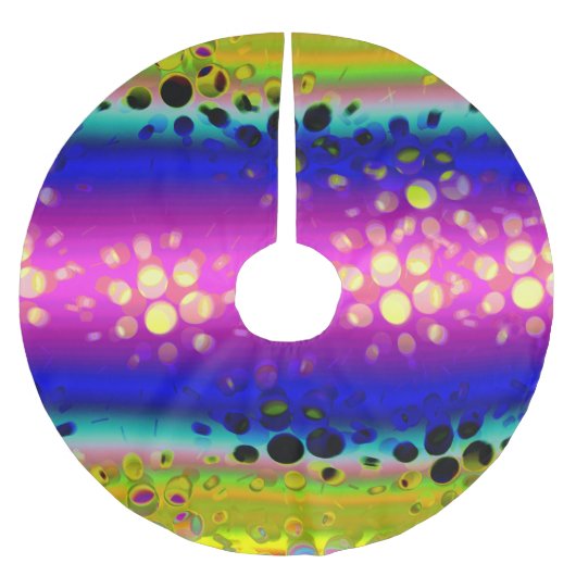 Kleurrijk Abstract patroon Kerstboom Rok (Voorkant)