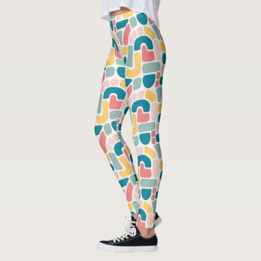 Kleurrijk Abstract patroon Leggings (Links)