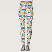 Kleurrijk Abstract patroon Leggings (Voorkant)