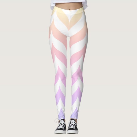 Kleurrijk Abstract patroon Leggings (Voorkant)