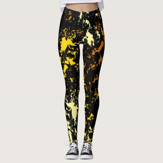 Kleurrijk Abstract patroon Leggings (Voorkant)
