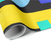 Kleurrijk abstract patroon met woordliefde binneni cadeaupapier (Rol Hoek)