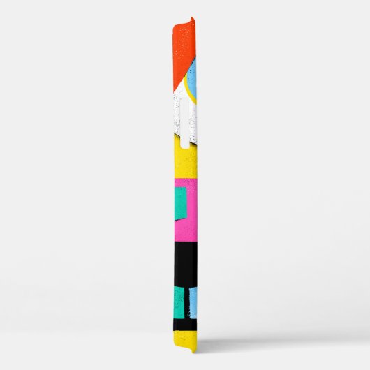 Kleurrijk abstract patroon met woordliefde binneni Case-Mate iPhone case (Achterkant / Rechts)