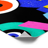 Kleurrijk abstract patroon met woordliefde binneni poster (Hoek)