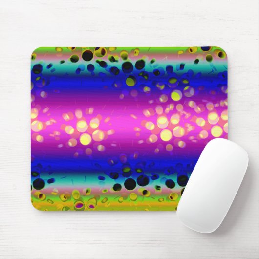 Kleurrijk Abstract patroon Muismat (Met muis)