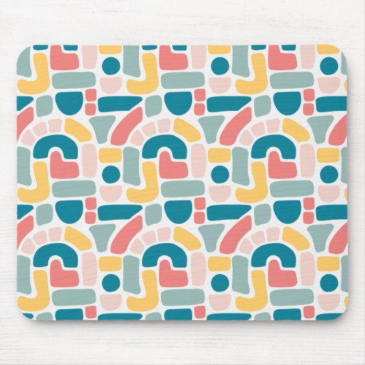 Kleurrijk Abstract patroon Muismat (Voorkant)