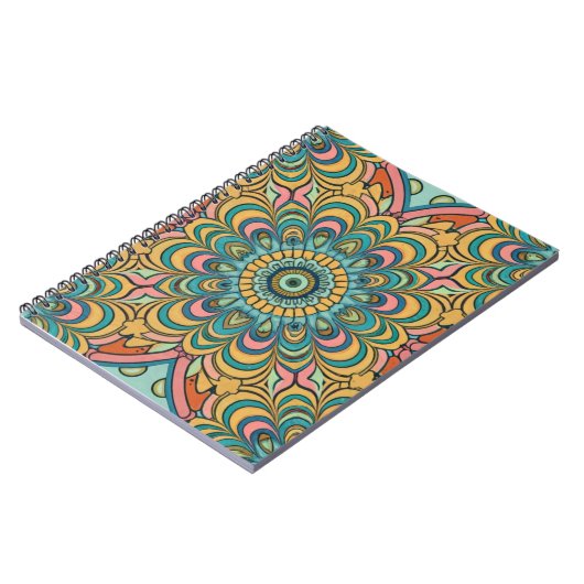 Kleurrijk Abstract patroon Notitieboek (Linkerzijde)