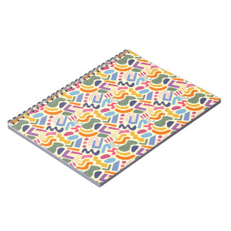 Kleurrijk abstract patroon notitieboek