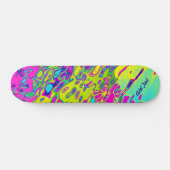 kleurrijk Abstract patroon Persoonlijk Skateboard (Horizontaal)