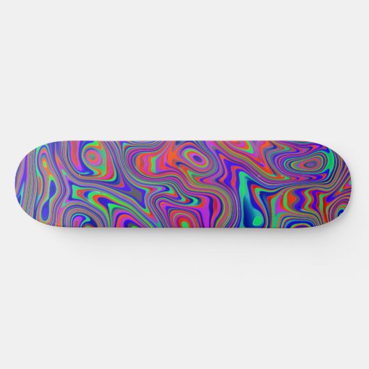Kleurrijk Abstract patroon Persoonlijk Skateboard (Horizontaal)