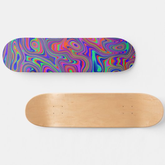 Kleurrijk Abstract patroon Persoonlijk Skateboard (Horizontaal)