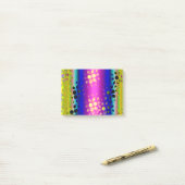 Kleurrijk Abstract patroon Post-it® Notes (Op bureau)