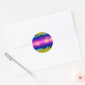 Kleurrijk Abstract patroon Ronde Sticker (Envelop)