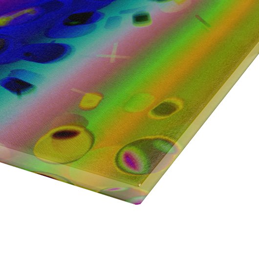 Kleurrijk Abstract patroon Snijplank (Hoek)