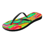 Kleurrijk Abstract Patroon Teenslippers (Schuin)