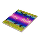 Kleurrijk Abstract patroon Tegeltje (Zijkant)