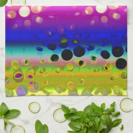 Kleurrijk Abstract patroon Theedoek (Gevouwen)