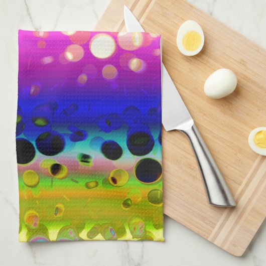 Kleurrijk Abstract patroon Theedoek (Quarter Fold)