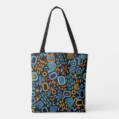 Kleurrijk Abstract patroon Tote Bag (Achterkant)