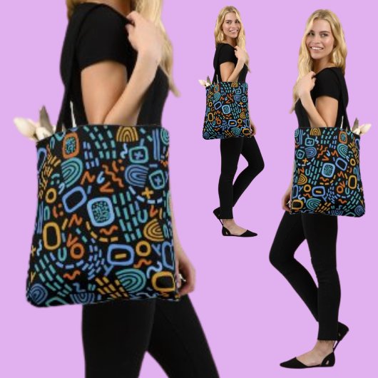 Kleurrijk Abstract patroon Tote Bag