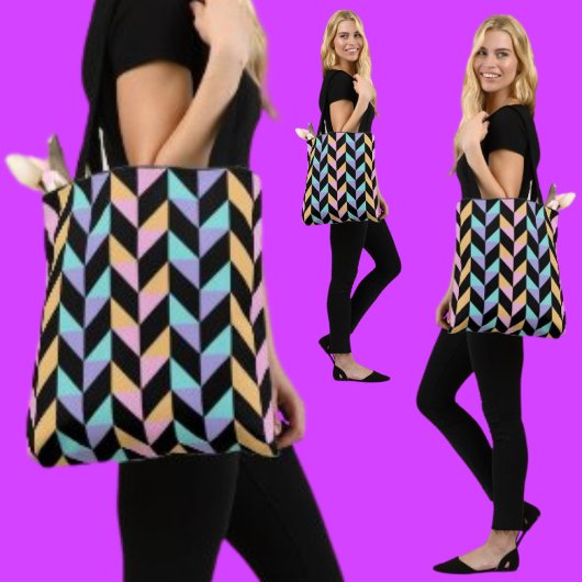 Kleurrijk Abstract patroon Tote Bag