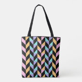 Kleurrijk Abstract patroon Tote Bag (Achterkant)