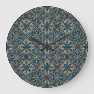 Kleurrijk abstract patroon van de etnische florale grote klok