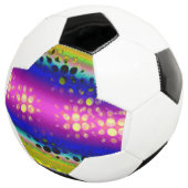 Kleurrijk Abstract patroon Voetbal (Drie kwart)