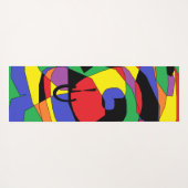Kleurrijk Abstract Patroon Yoga Mat (Achterkant (horizontaal))