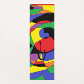 Kleurrijk Abstract Patroon Yoga Mat (Voorkant)