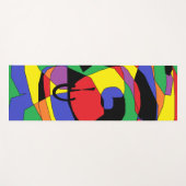 Kleurrijk Abstract Patroon Yoga Mat (Voorkant (horizontaal))