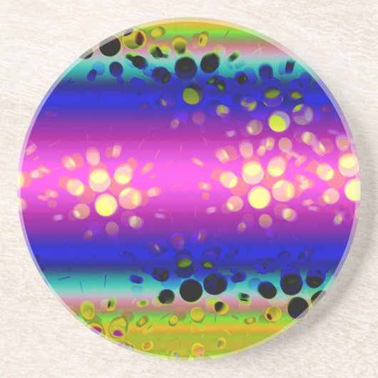 Kleurrijk Abstract patroon Zandsteen Onderzetter (Voorkant)